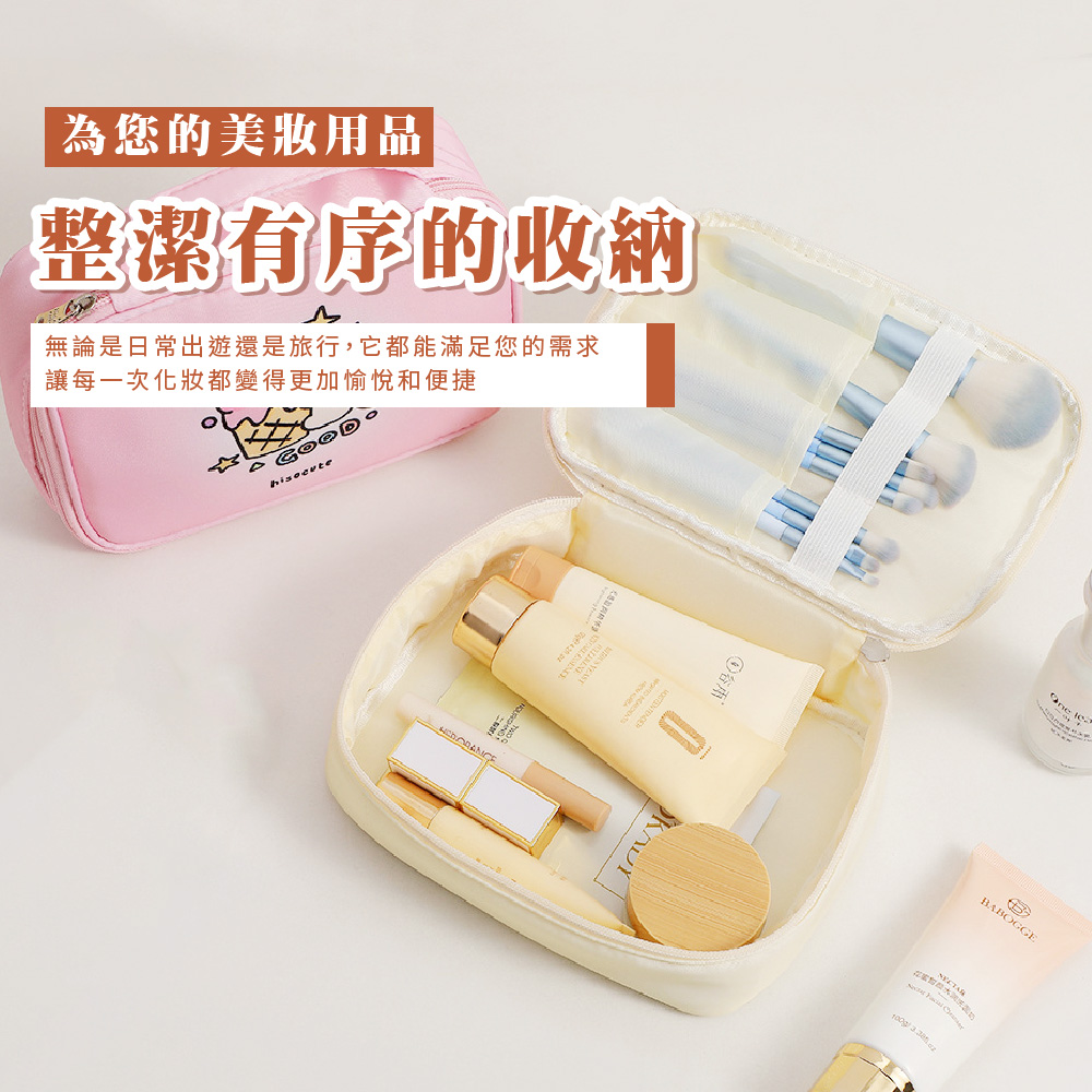 為您的美妝用品 整潔有序的收納 無論是日常出遊還是旅行,它都能滿足您的需求 讓每一次化妝都變得更加愉悅和便捷 