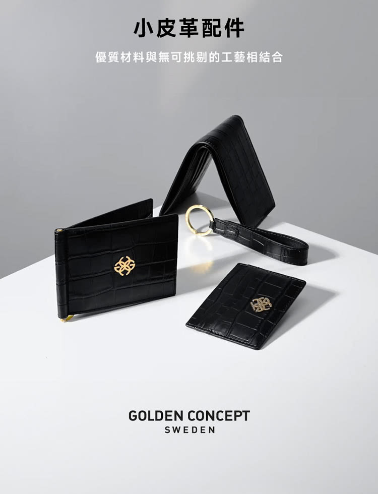 Golden Concept Saffiano Leathe