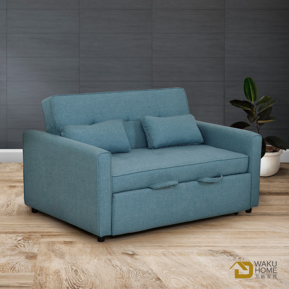 WAKUHOME 瓦酷家具 SOUFFLE北歐風貓抓布雙人沙