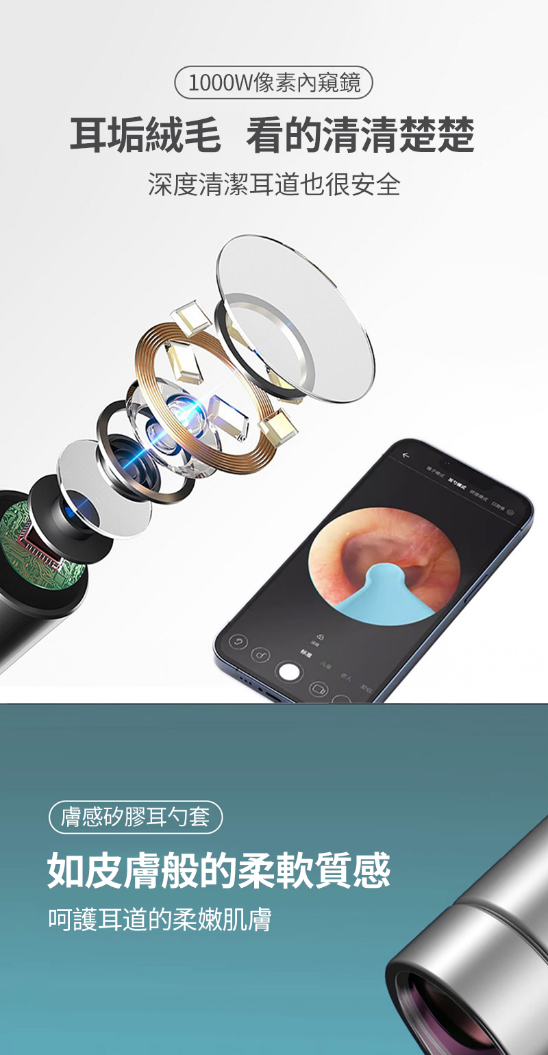 耳垢絨毛 看的清清楚楚