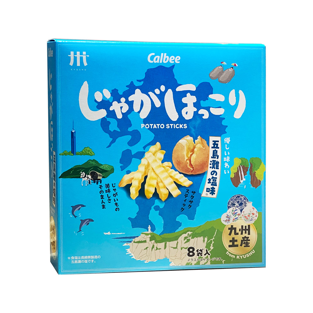 Calbee 卡樂比 五島灘鹽味風味厚切薯條 3盒(8包/盒