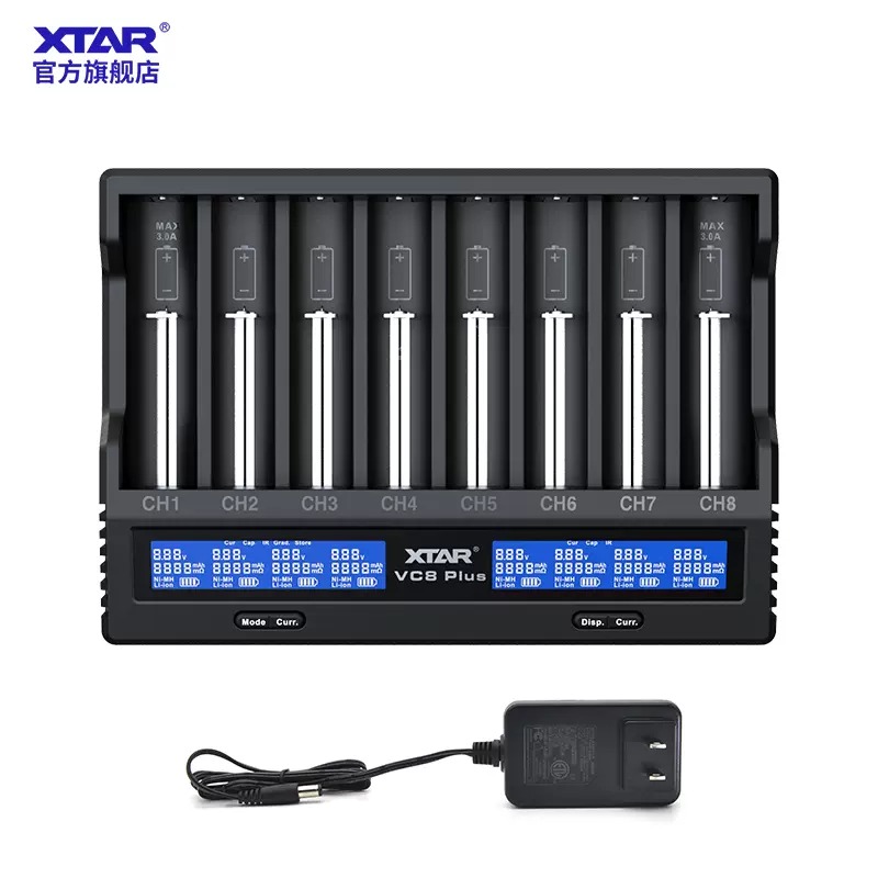 PSK 電筒王 XTAR VC8S 8槽全能智能充電器(QC