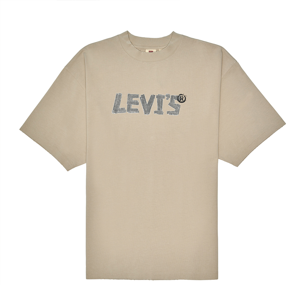 LEVIS 官方旗艦 男款 舒適短袖 街頭破壞風 LOGO短