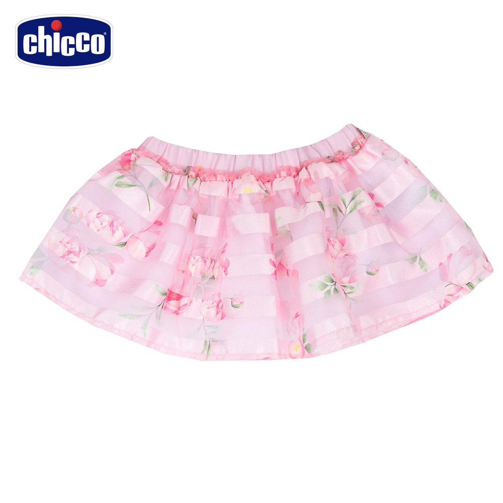 Chicco 24SS-繽紛花園-滿版歐根紗短裙折扣推薦