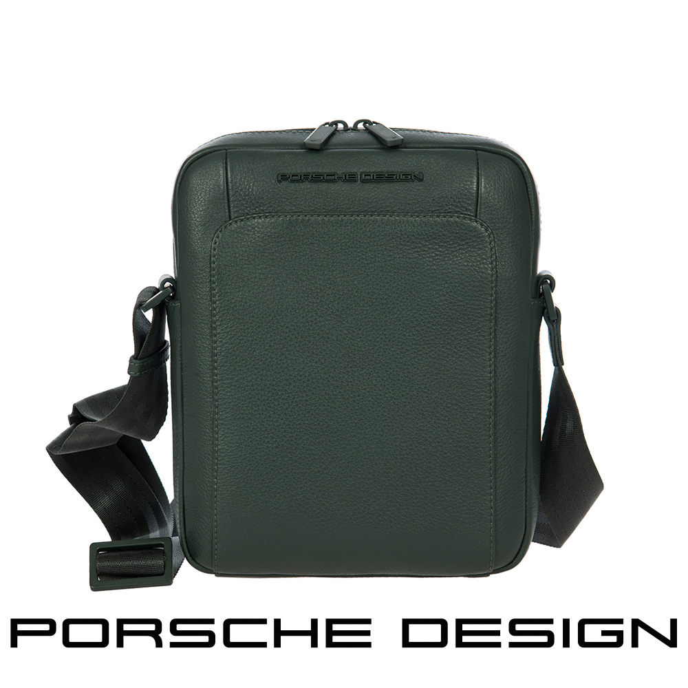 Porsche Design 保時捷 德國頂級小牛皮肩背包斜