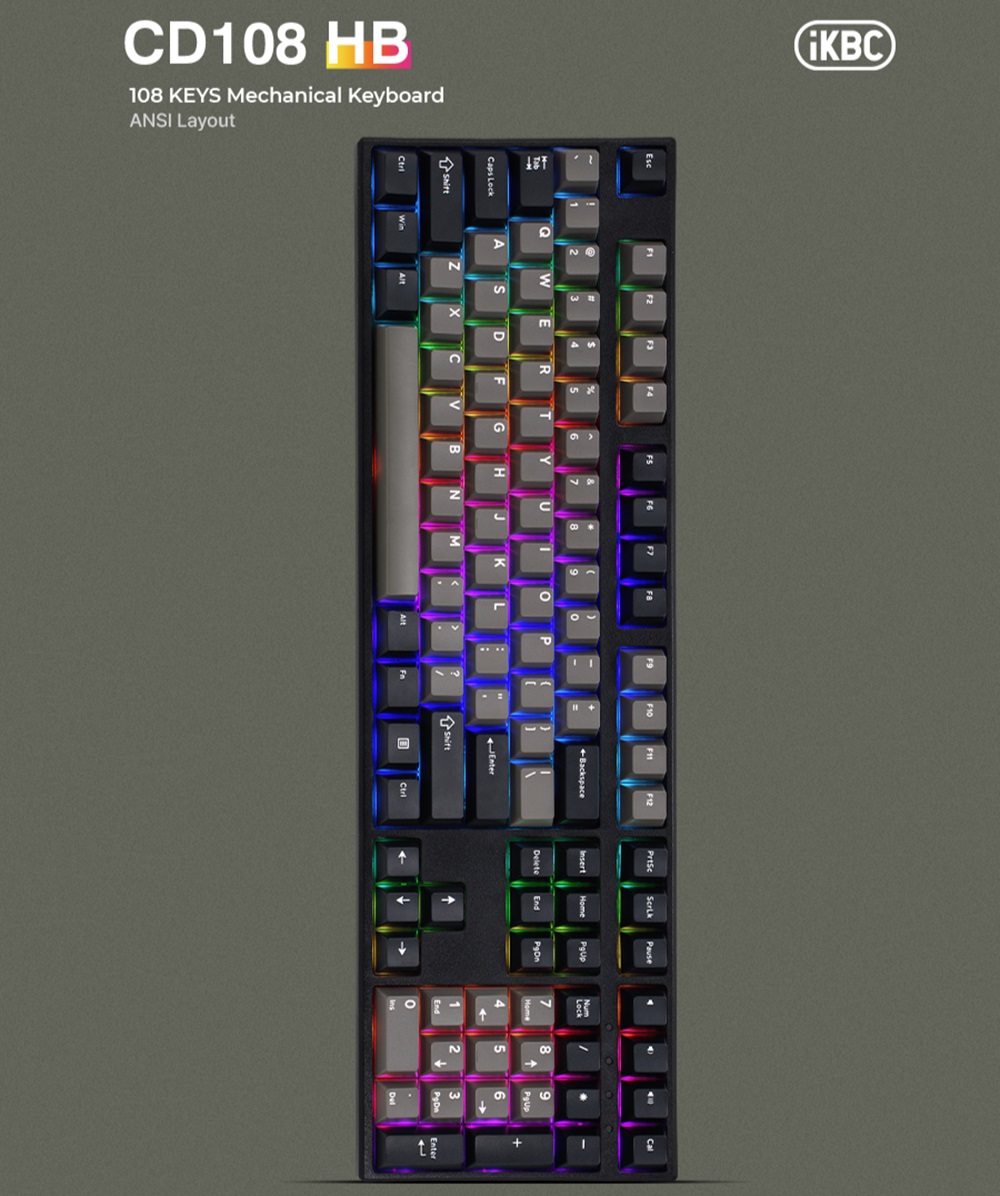 ikbc CD108HB /三模/中文 靜音紅軸 CHERR ikbc CD108HB /三模/中文 靜音紅軸 CHERR