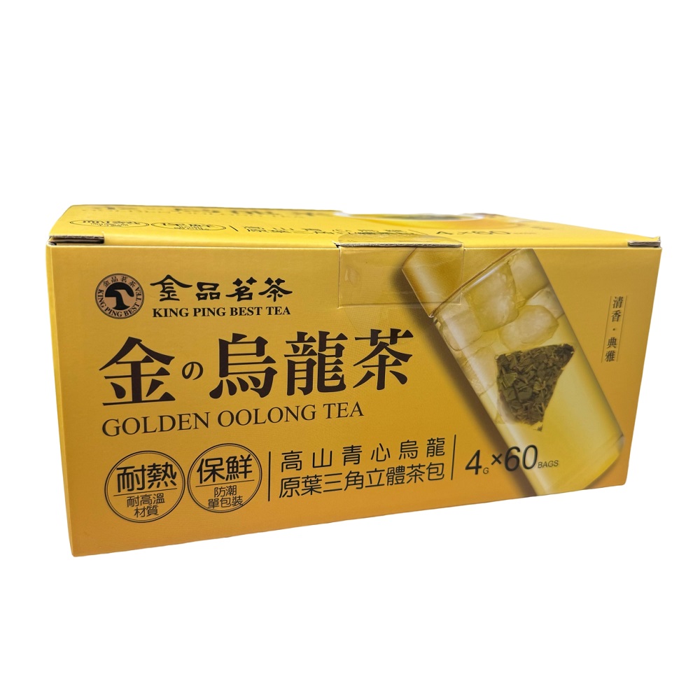 美式賣場 金品茗茶 金烏龍立體茶包(4g X 60包入)折扣