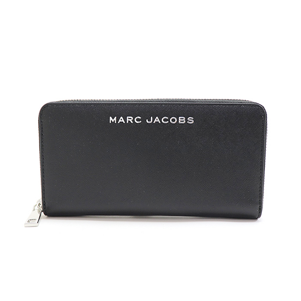 MARC JACOBS 馬克賈伯 簡約黑MJ logo防刮皮