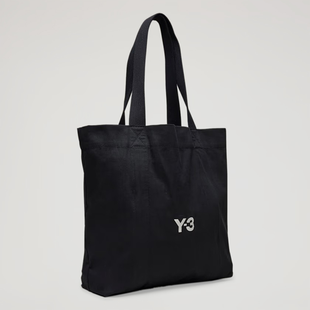 Y-3 山本耀司 Y-3 CANVAS帆布環保手提包 黑色(