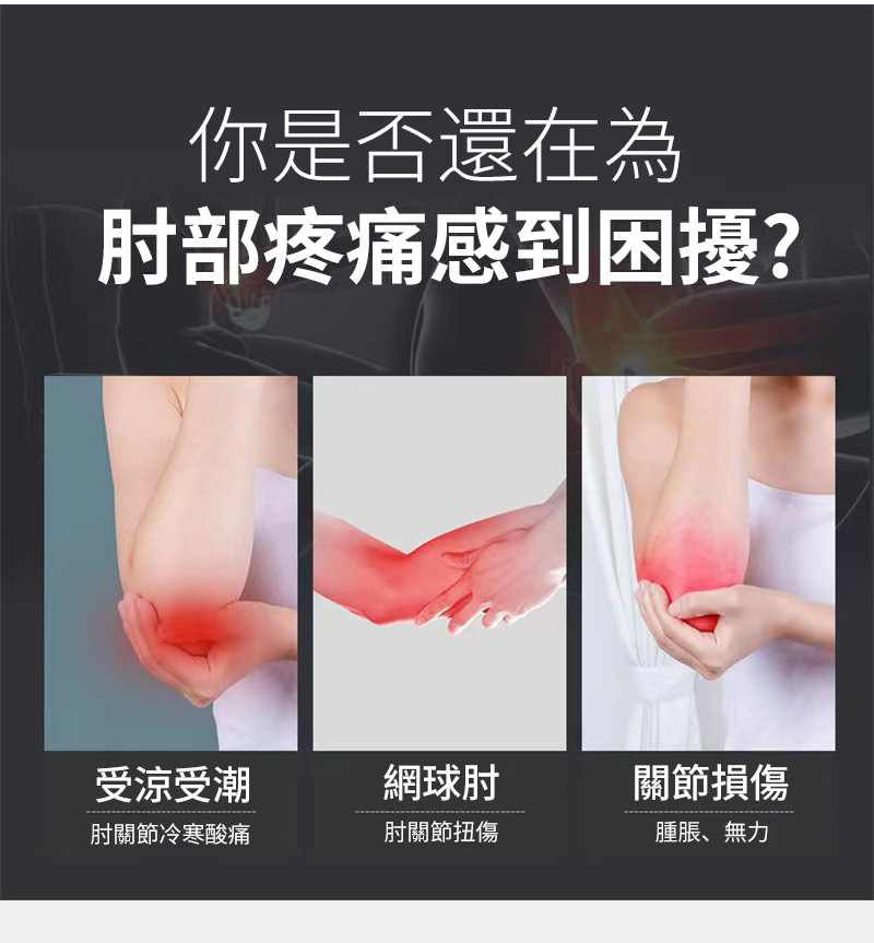 肘部疼痛感到困擾