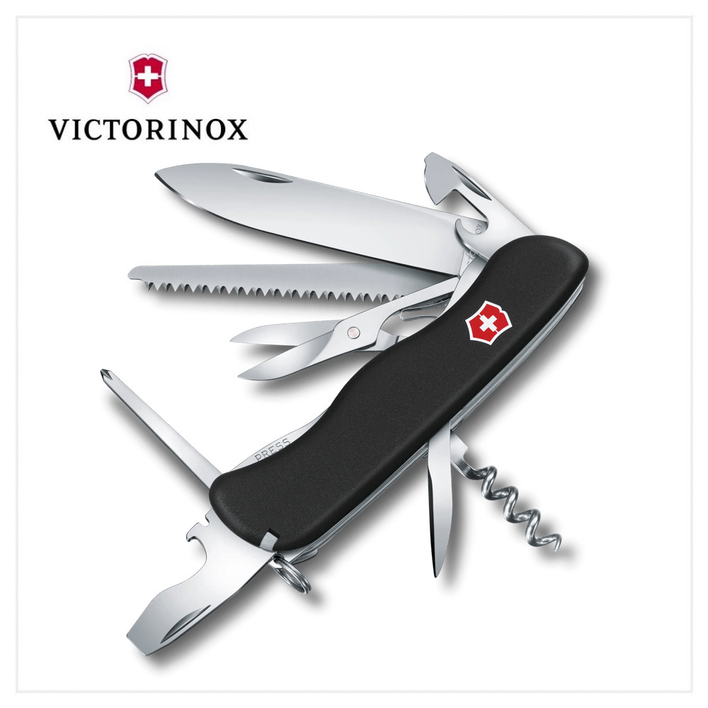 VICTORINOX 瑞士維氏 14用 黑色瑞士刀 111m