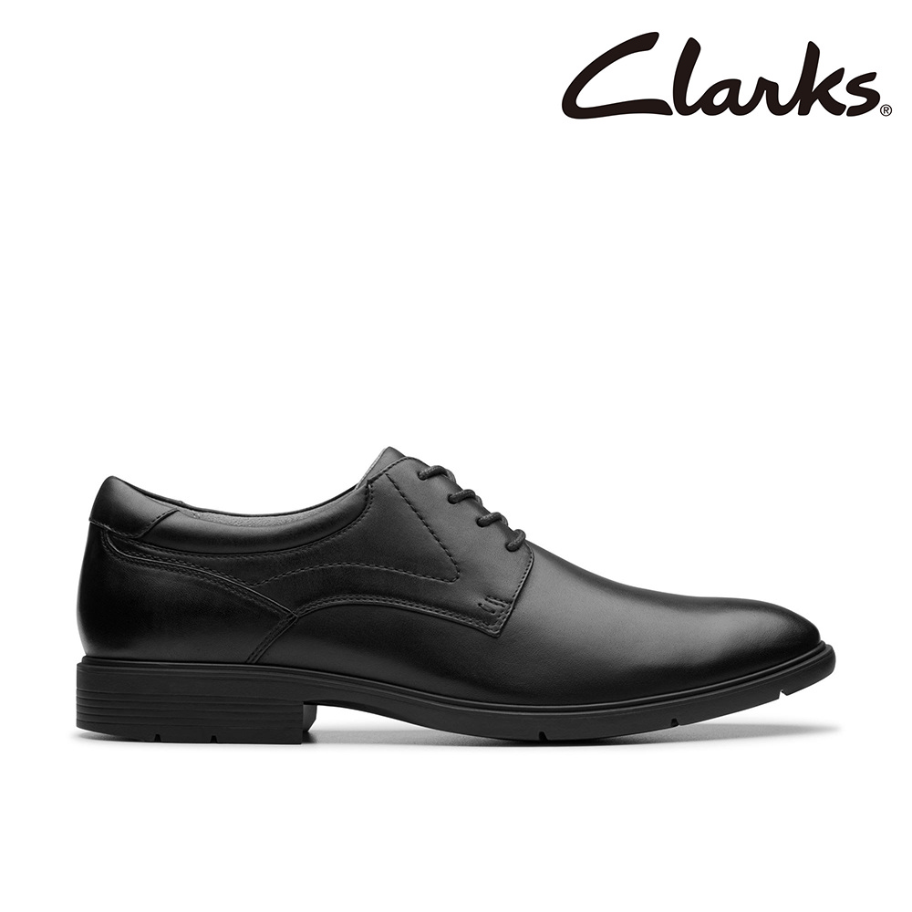 Clarks 男鞋 Eldredge Plain 易彎折真皮