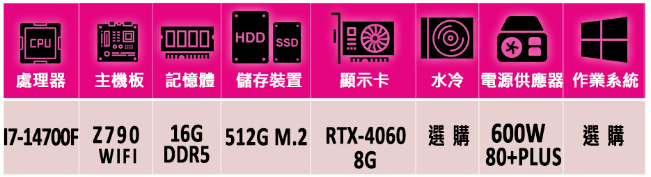 微星平台 i7二十核 GeForce RTX 4060{花皇