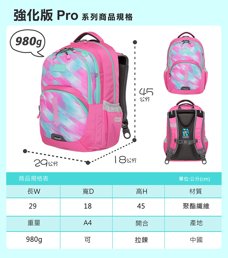 強化版 Pro 系列商品規格
