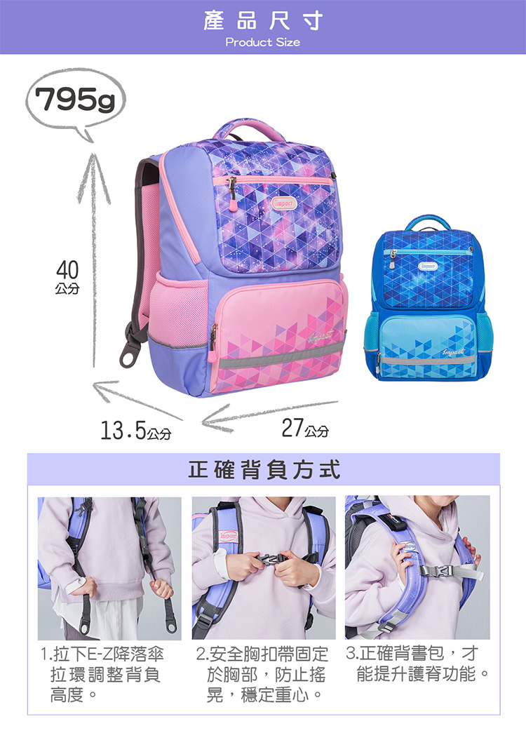 2. 安全胸扣帶固定