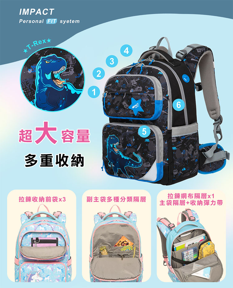 副主袋多種分類隔層