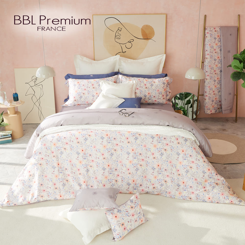 BBL Premium 100%天絲印花兩用被床包組-桑格斯