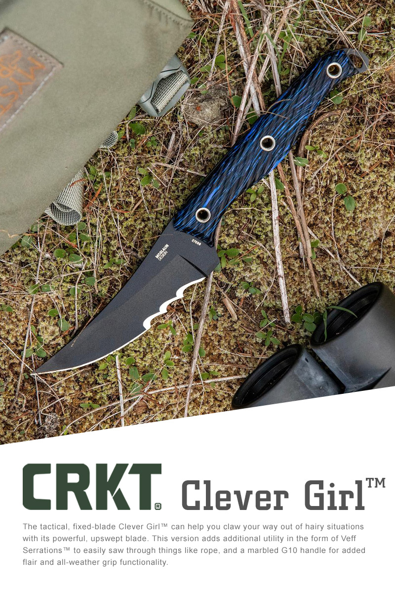 CRKT Clever Girl™ 聰明好女孩直刀/半齒刃(