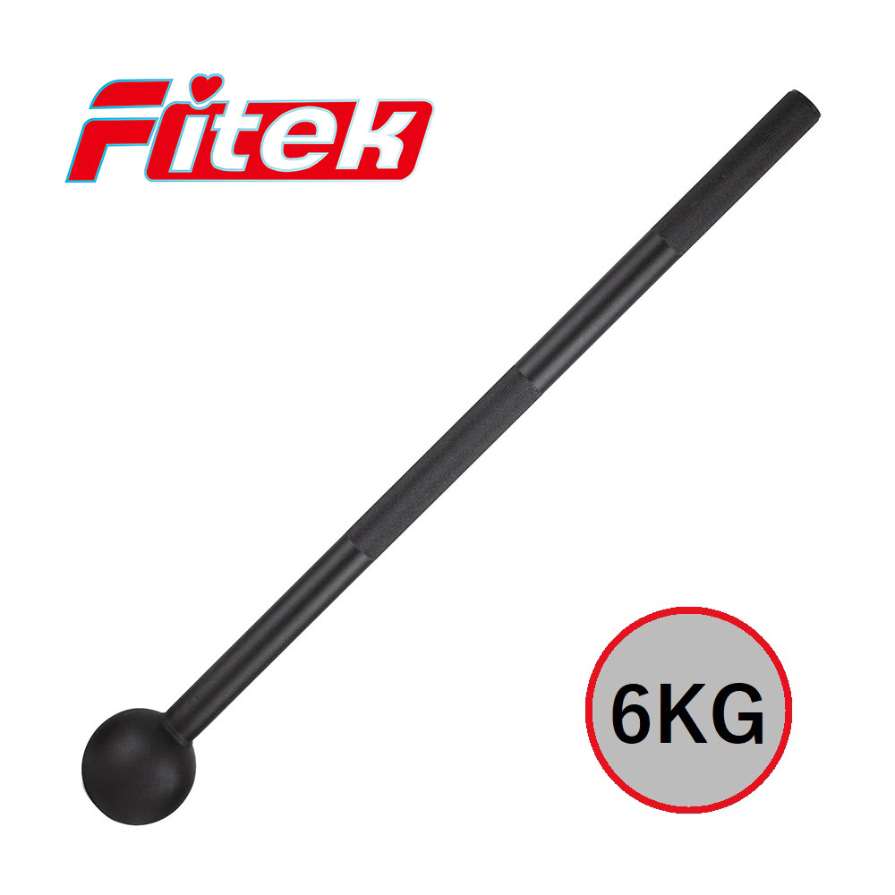 Fitek 6公斤鋼製圓頭錘鈴 6KG 手柄有壓花防滑(健身