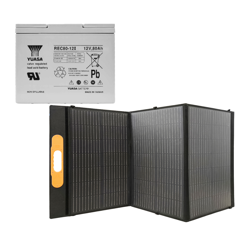 CSP 單晶矽太陽能板 150W 12V80Ah(壽命長 轉