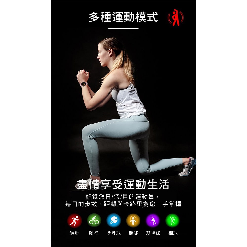 每日的步數、距離與卡路里為您一手掌握