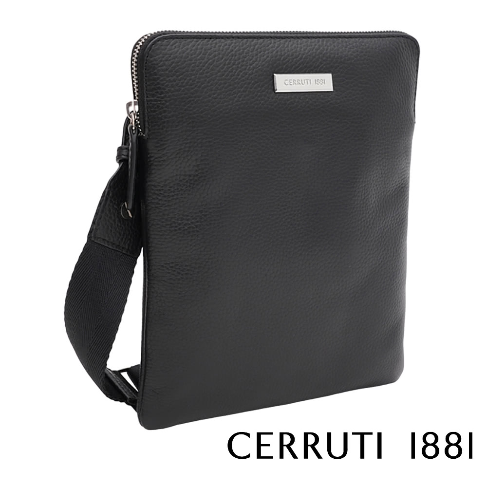 Cerruti 1881 限量2折 義大利頂級小牛皮肩背包側