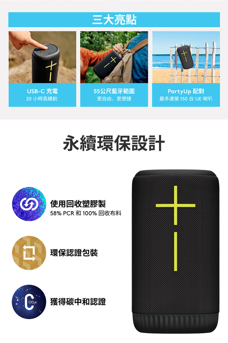 58% PCR和 100%回收布料