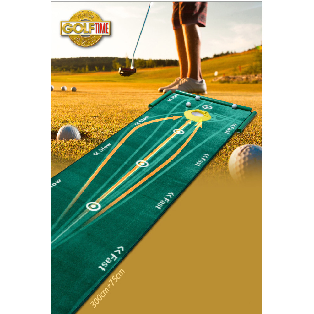 Zen Golf 高爾夫球有軌跡推桿練習毯 3m x 75c