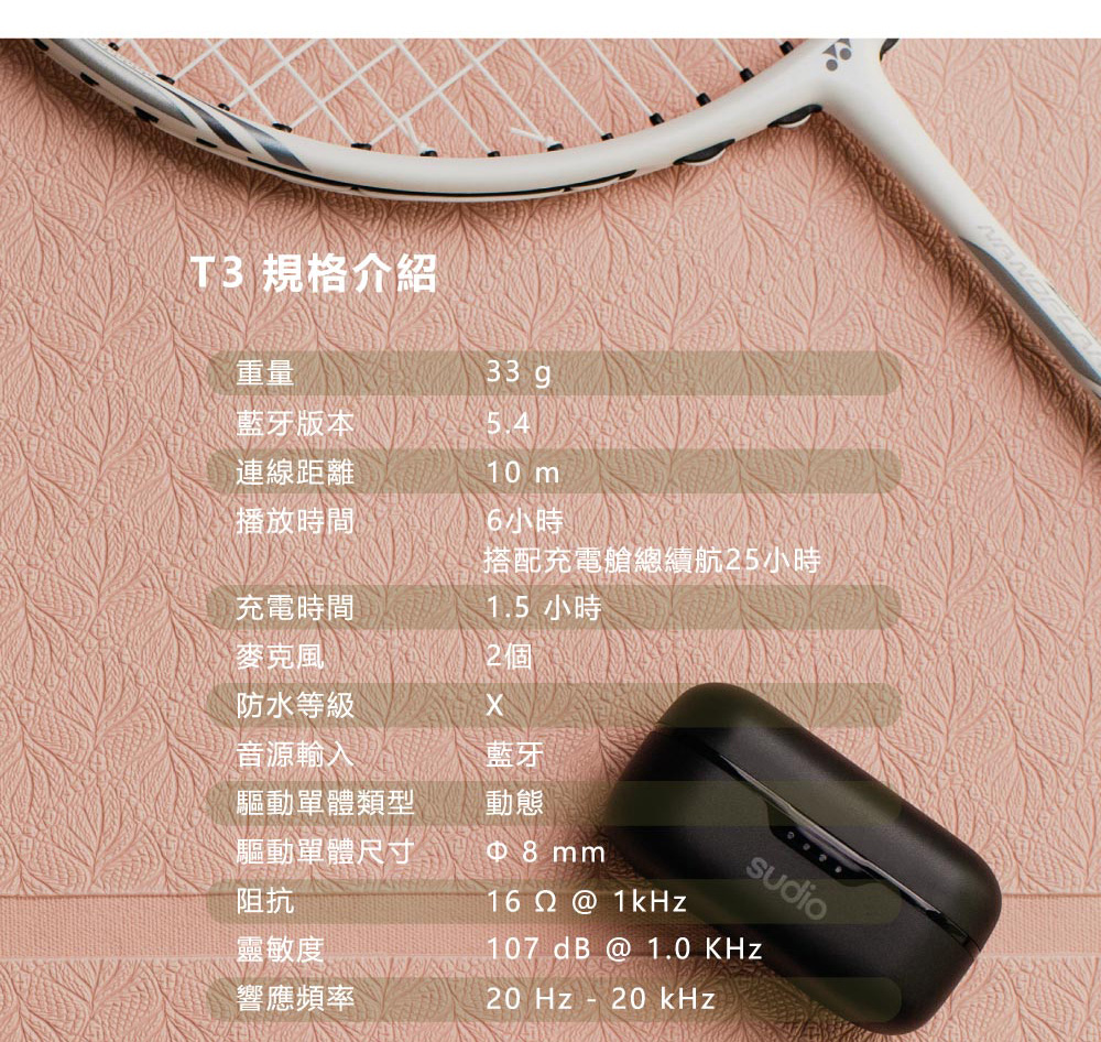 搭配充電艙總續航25小時