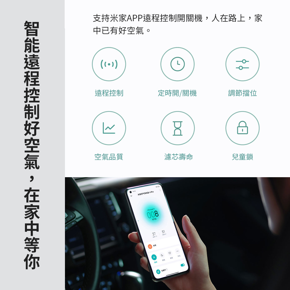 小米 米家空氣淨化器4Pro(空氣淨化器 淨化器 空氣清淨機