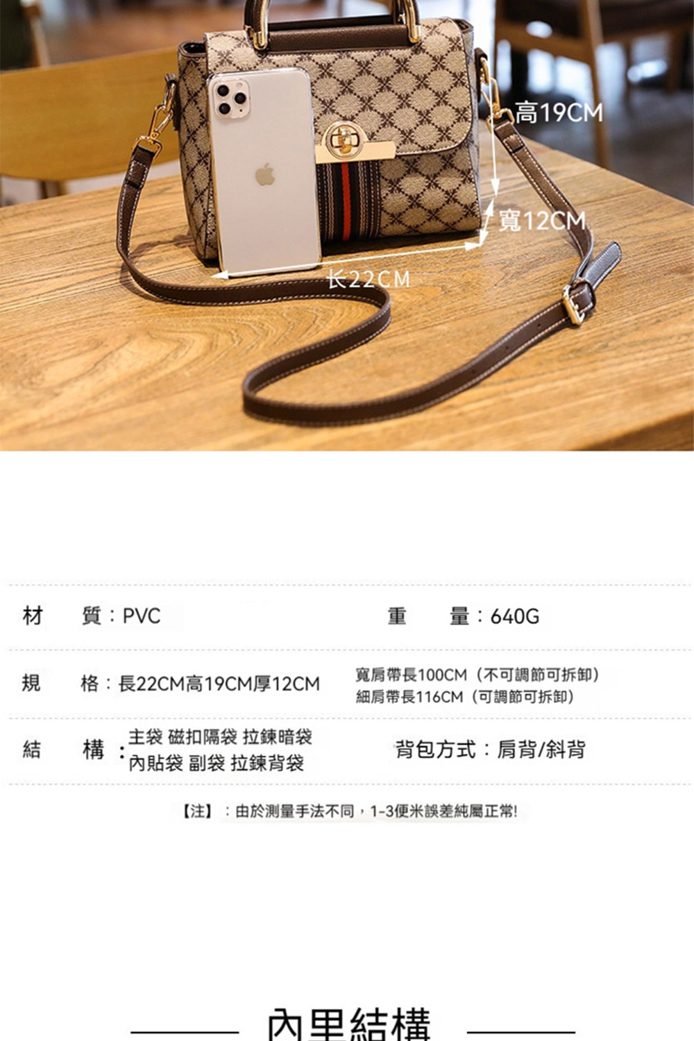 注由於測量手法不同,13便米誤差純屬正常