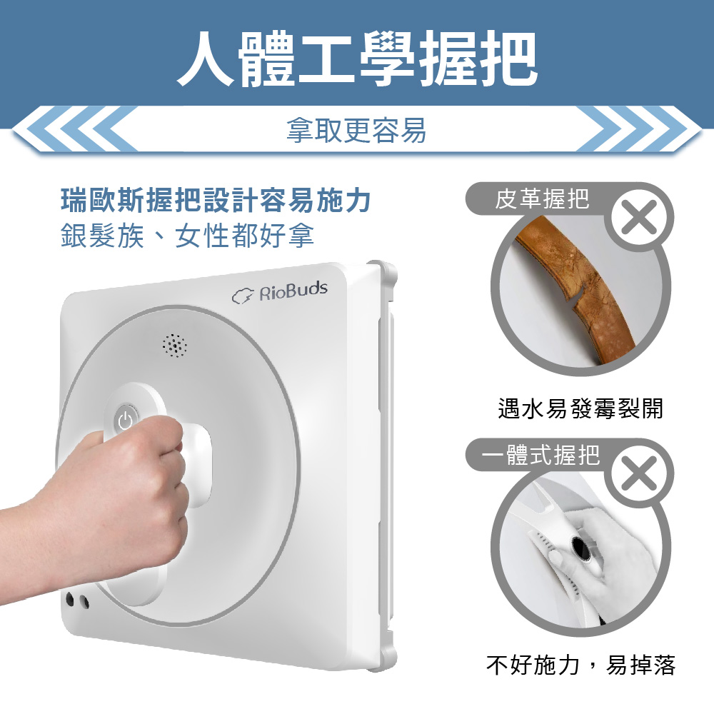 瑞歐斯握把設計容易施力