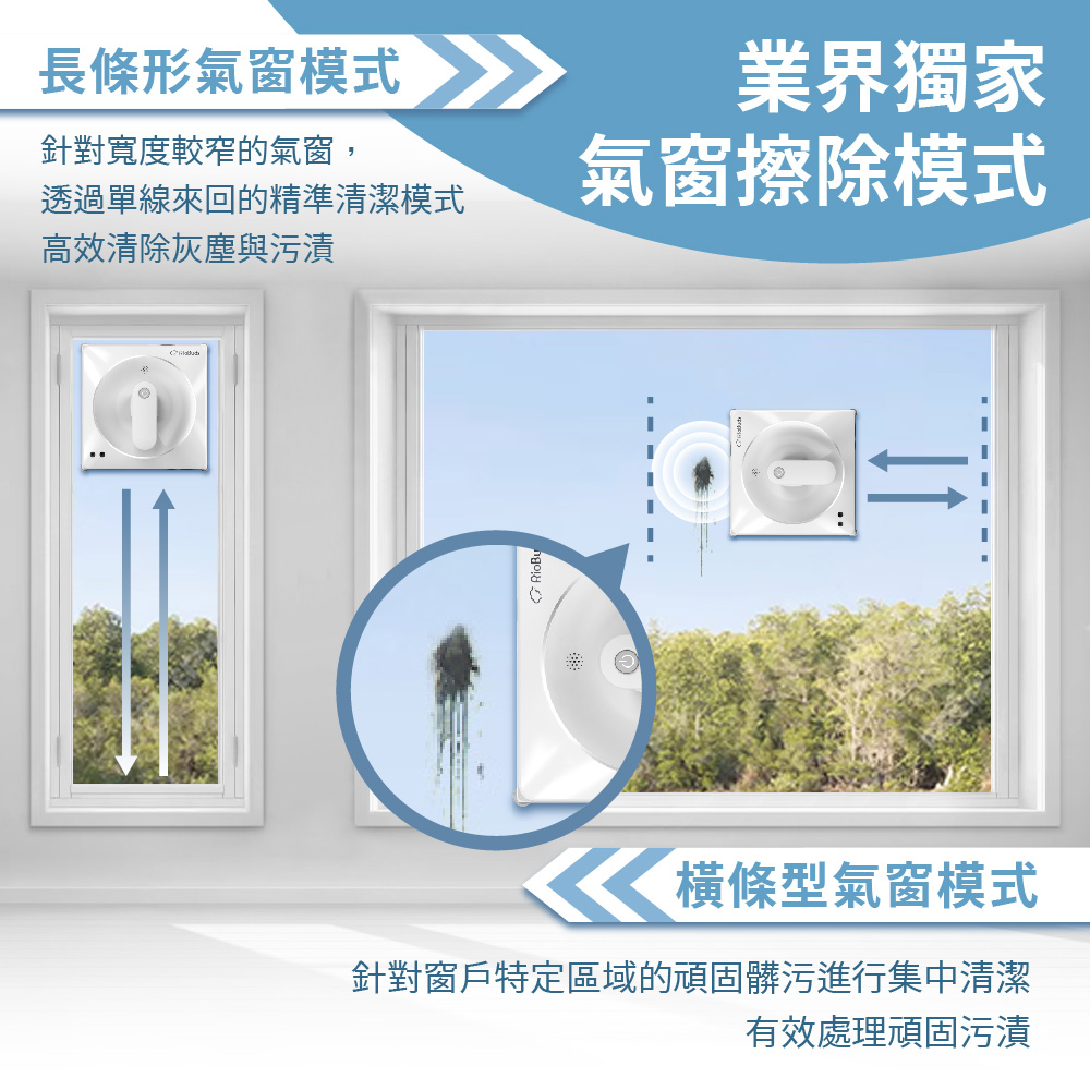 針對窗戶特定區域的頑固髒污進行集中清潔