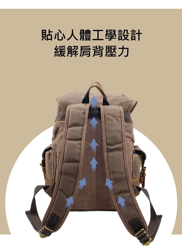 貼心人體工學設計 緩解肩背壓力 