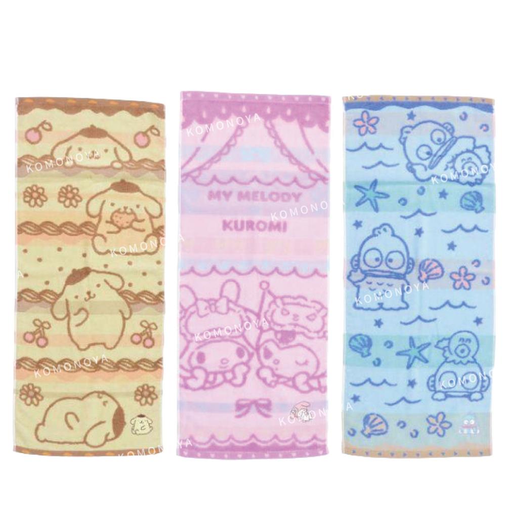 小禮堂 Sanrio 三麗鷗 棉質長毛巾 34x80cm -