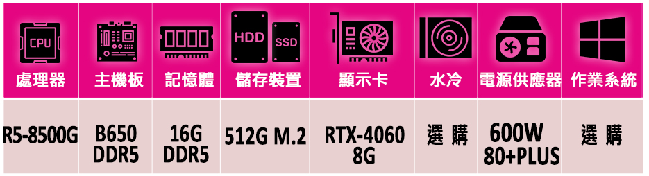 微星平台 R5六核 RTX 4060 2X{平山駒}AM5電