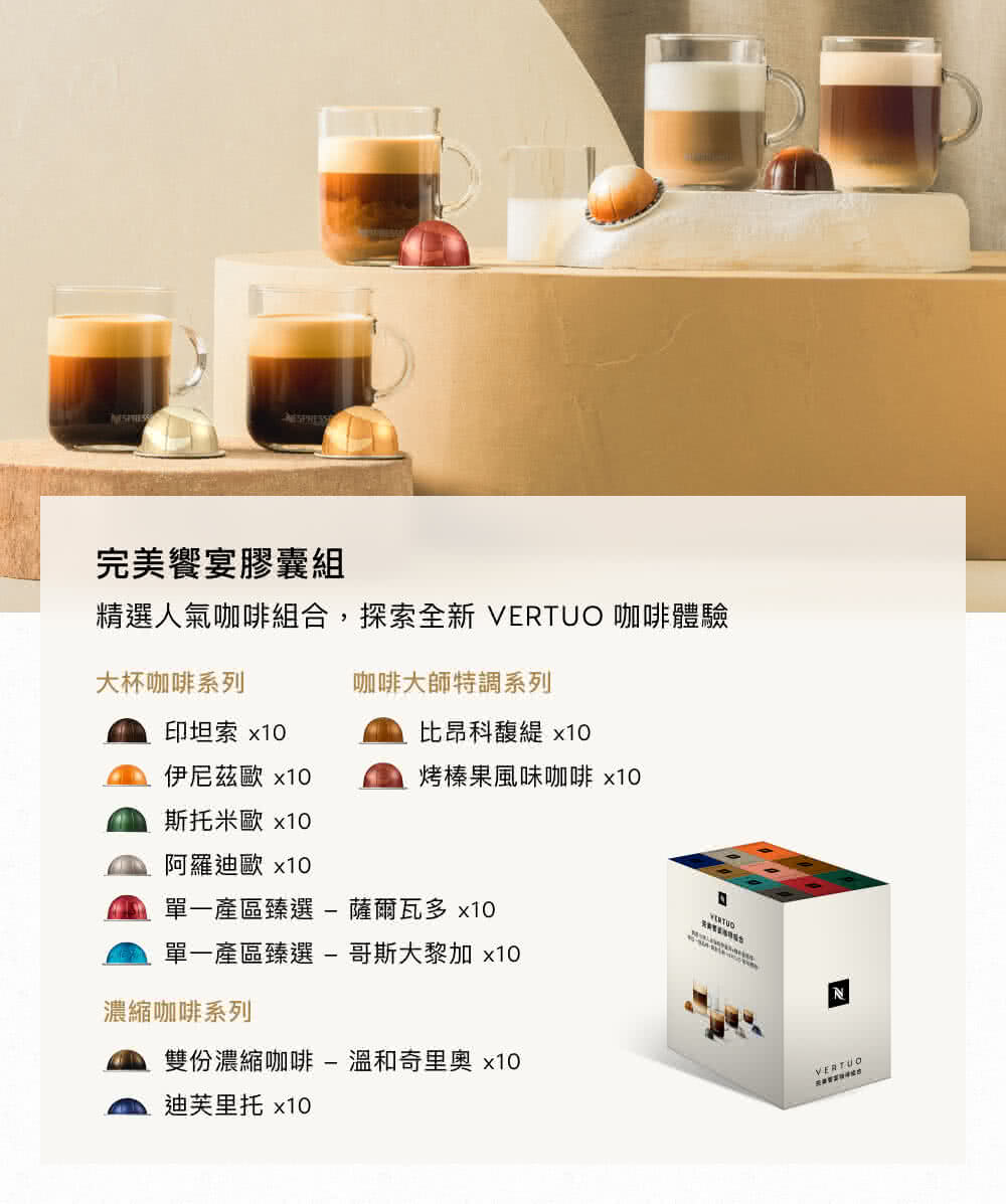 ç²¾é¸äººæ°£åå¡çµå,æ¢ç´¢å¨æ° VERTUO åå¡é«é©