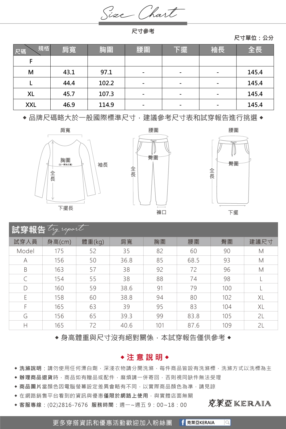 洗滌說明請勿使用任何漂白劑,深淺衣物請分開洗滌,每件商品皆設有洗滌標,洗滌方式以洗標為主