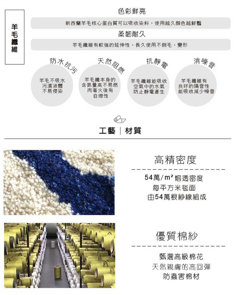 SDL Home 山德力 水漾羊毛地毯-200x300cm(