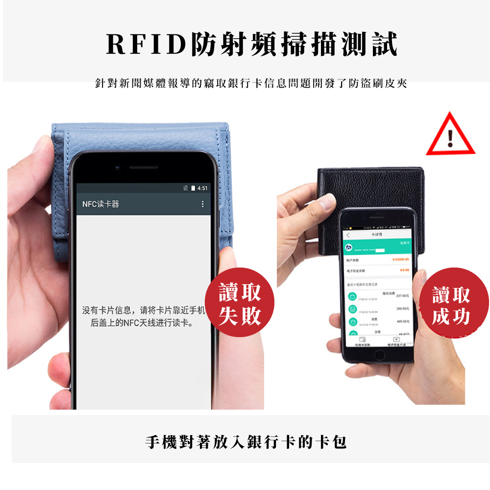 針對新聞媒體報導的竊取銀行卡信息問題開發了防盜刷皮夾