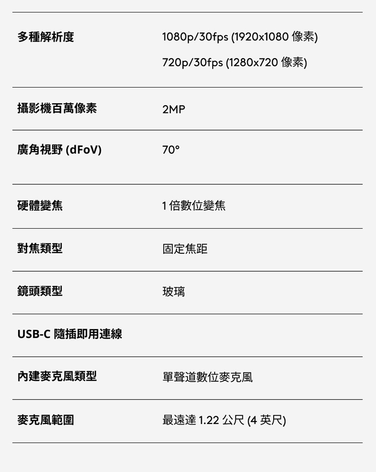 Logitech羅技 Brio 305 - 詳情11