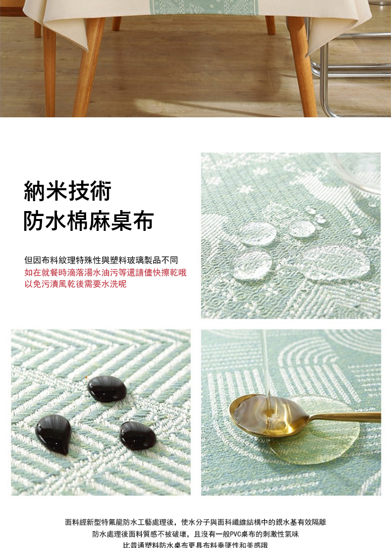 面料經新型特氟龍防水工藝處理後,使水分子與科纖維結構中的親水基有效隔離