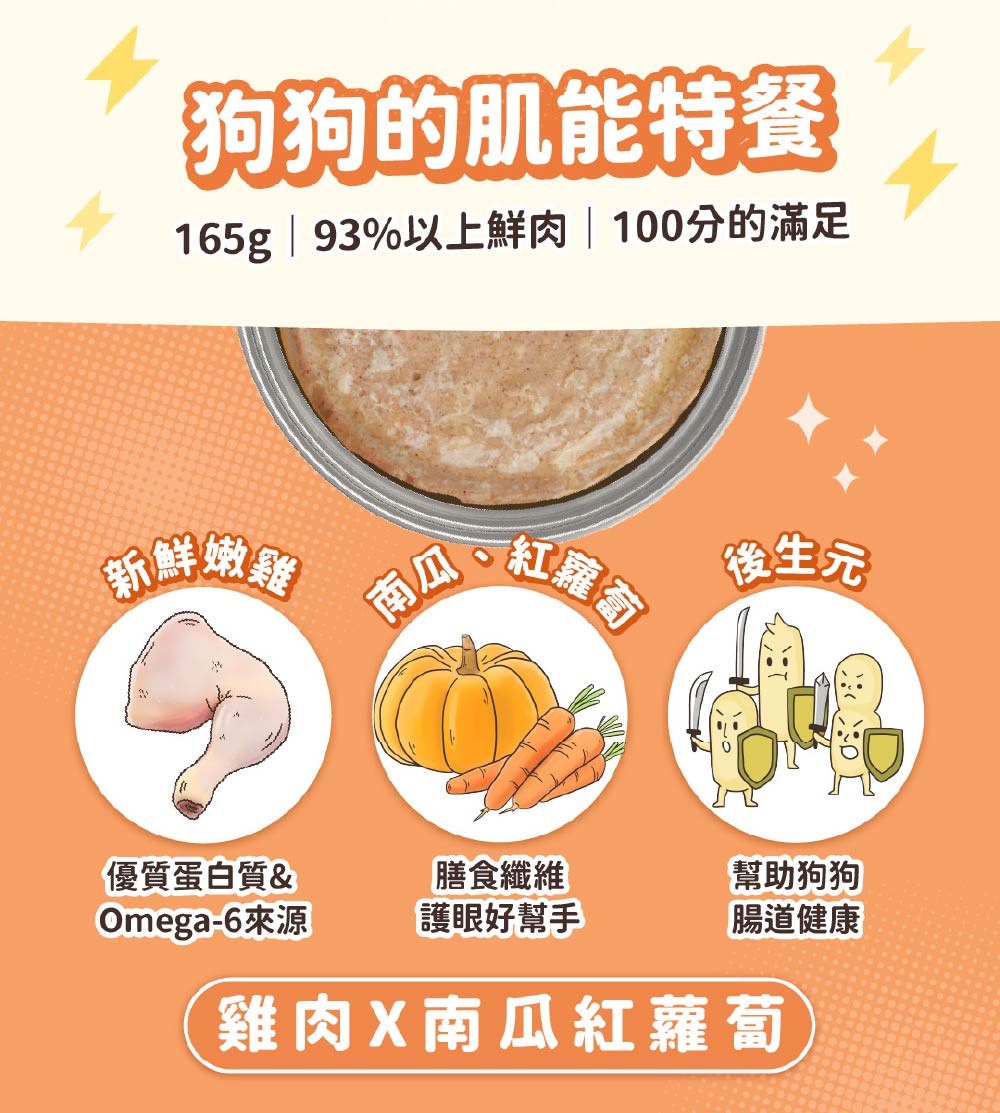 165g  93%以上鮮肉100分的滿足