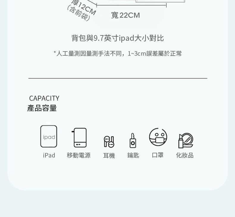 人工量測因量測手法不同,13cm誤差屬於正常