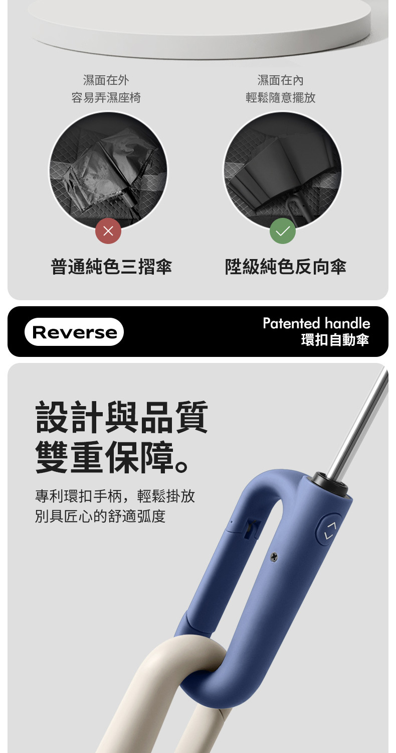 專利環扣手柄,輕鬆掛放