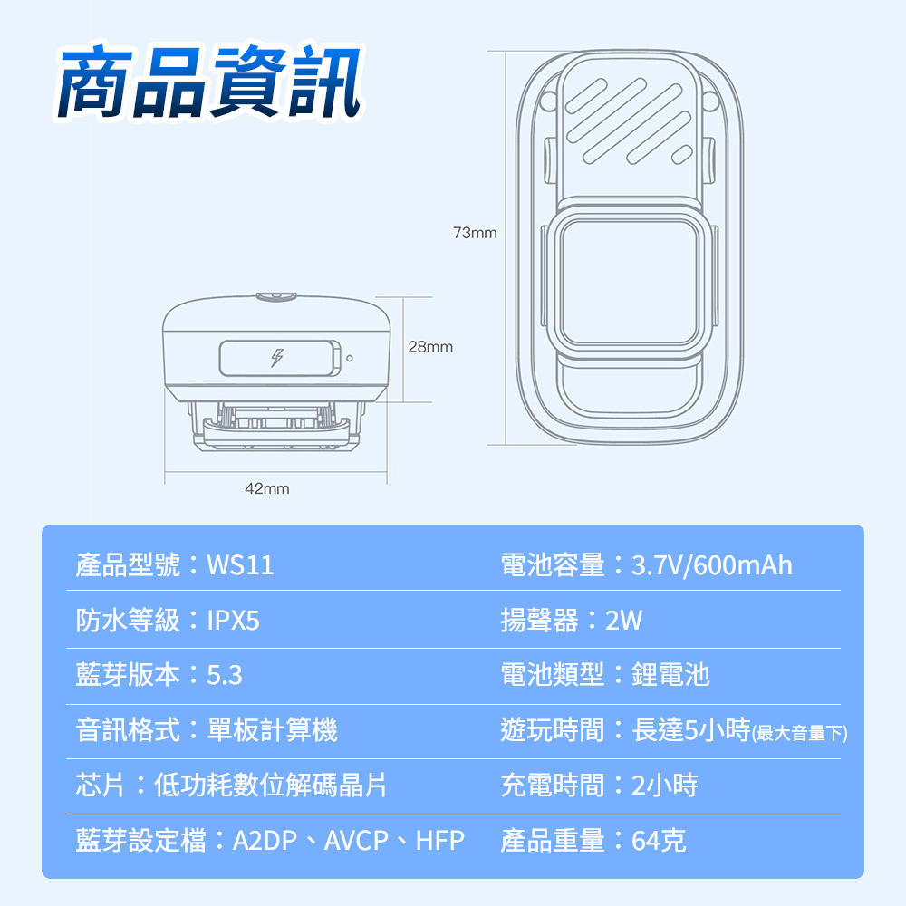 藍芽設定檔A2DP、AVCP、HFP