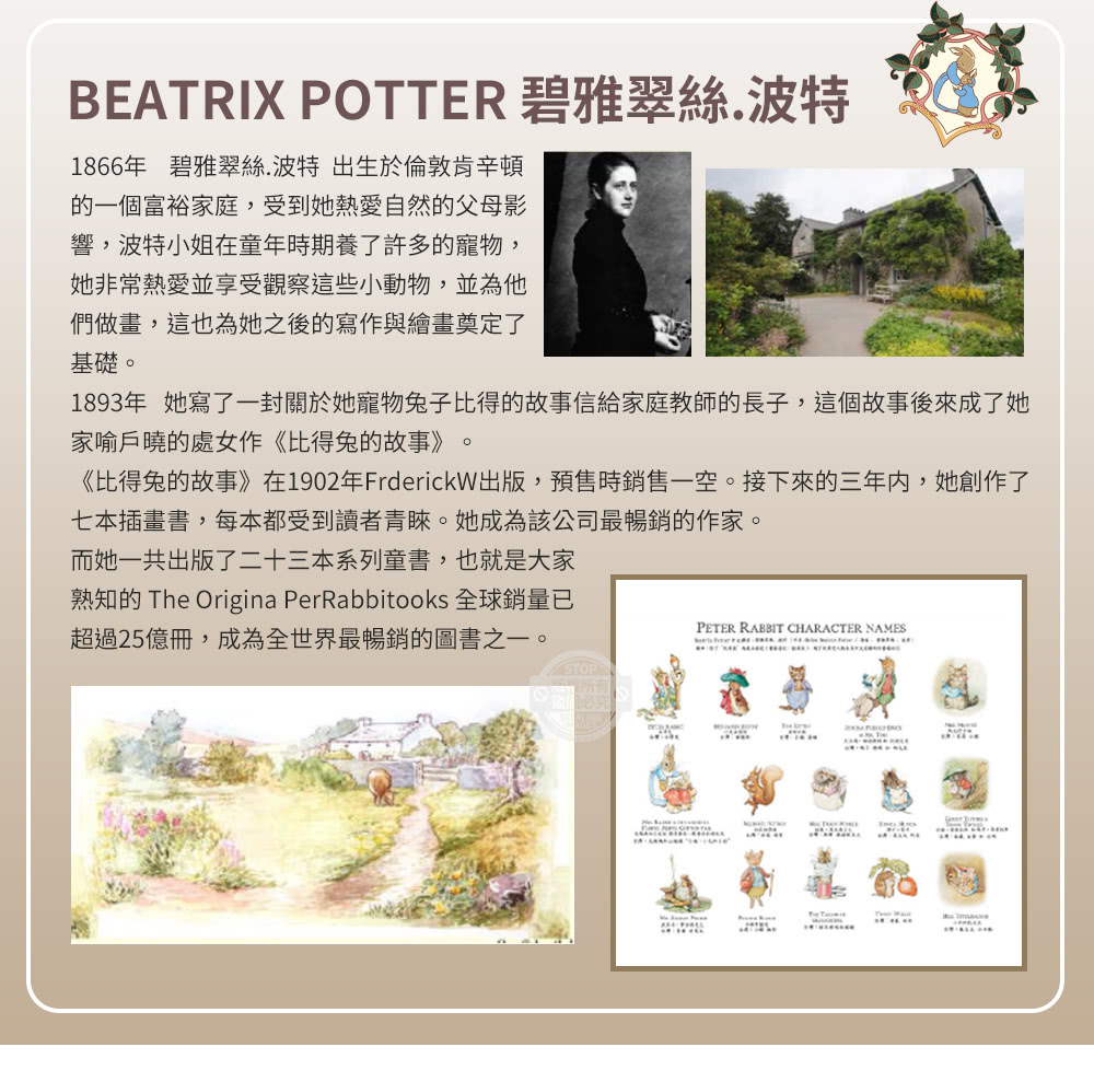 PETER RABBIT 比得兔與V&A博物館 奇幻花園-單