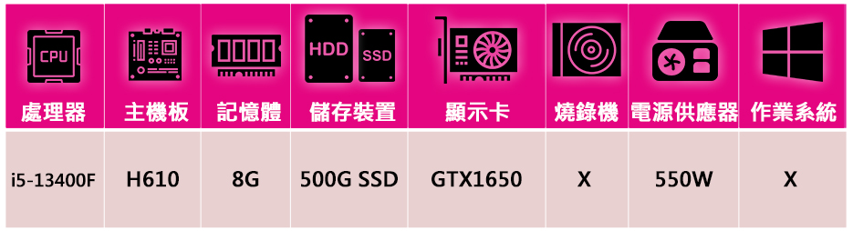 技嘉平台 犀牛戰士i513200 十核電競遊戲機(i5-13