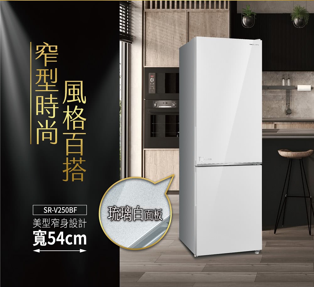 SANLUX 台灣三洋 250L一級能效都會小宅電冰箱(SR