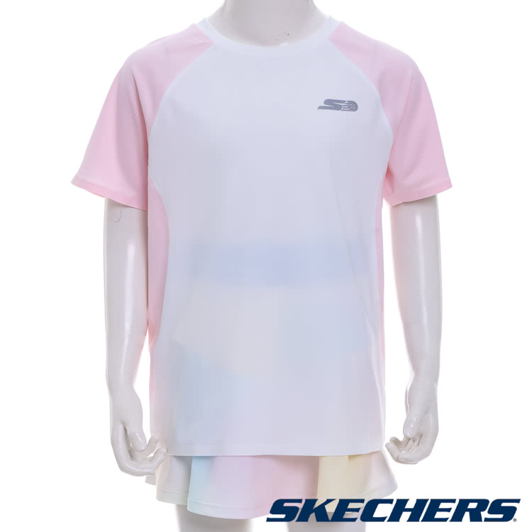 SKECHERS 女童短袖衣(P324G073-005N) 